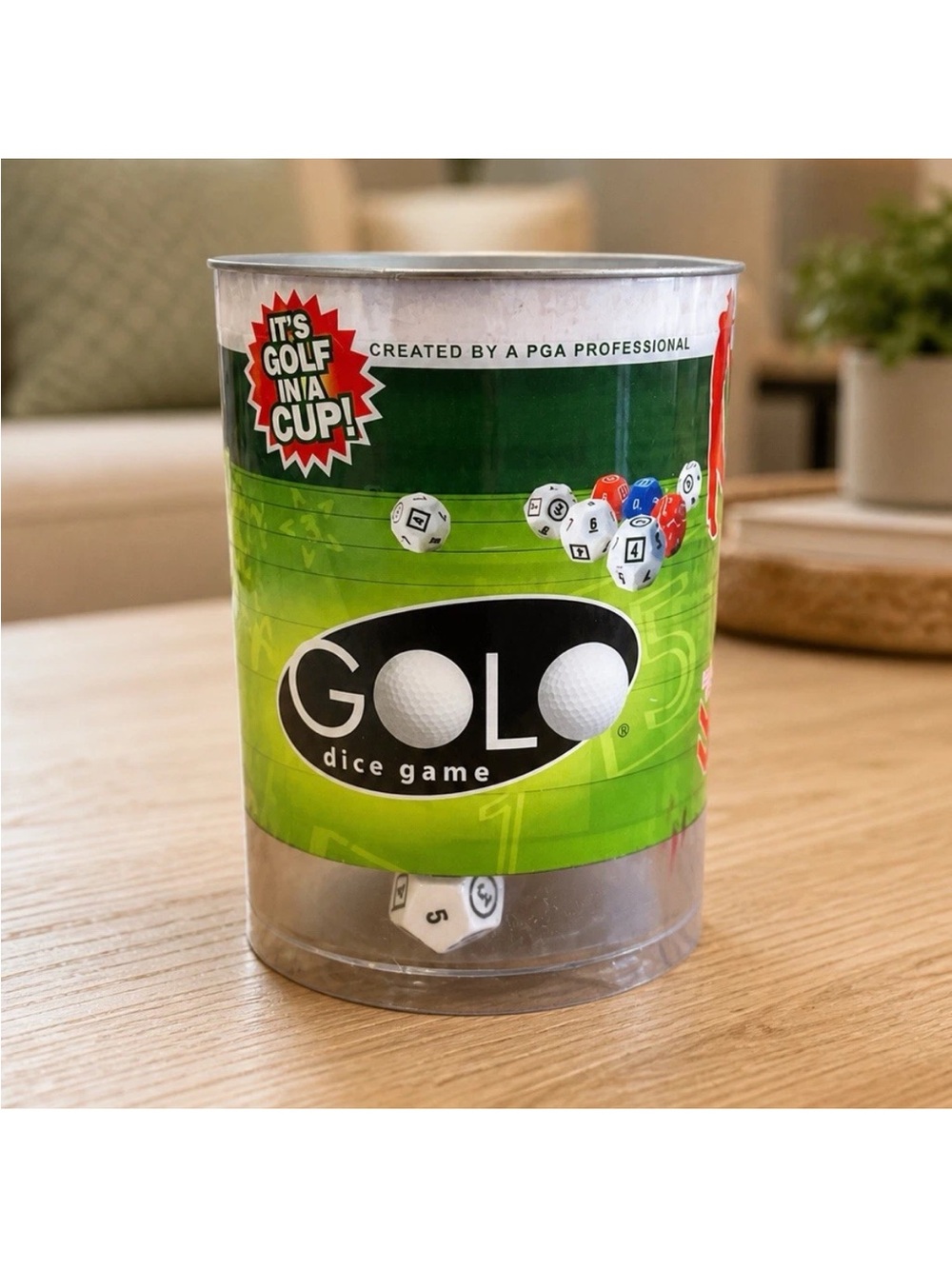 Golf Dice Game “It’s Golf In A Cup!” PGA Professional Travel Game Complete
